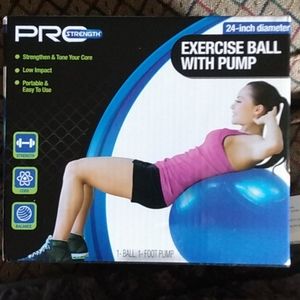 24-in exercise ball pump included brand N.I.B.